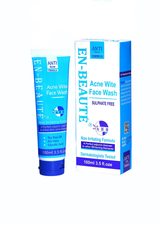 Acne wite face wash